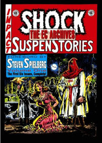 Cover to a volume of Russ Cochran's Shock Supenstories reprint series