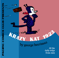 Cover to Pacific's Krazy Kat Dailies 1923
